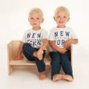 FLIXI Kindermöbel Set – 2 Kinderstühle – eine Sitzbank - Sitzgruppe aus Holz – mitwachsende Möbel mit Wendehocker – aus Birken-Multiplexholz …