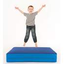 FLIXI Hüpfmatratze - ab 1 Jahre - Turn Matte für Kinder - Spiel Matratze zum Toben; Hüpfen; Balancieren Dunkelblau/Blau