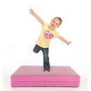 FLIXI Hüpfmatratze - ab 1 Jahre - Turn Matte für Kinder - Spiel Matratze zum Toben; Hüpfen; Balancieren Lavendel/Pink